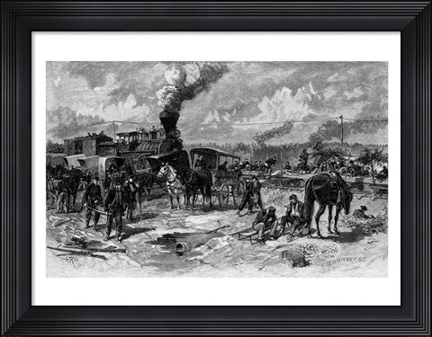 Framed After the Battle of Seven Pines, June 1862 Print