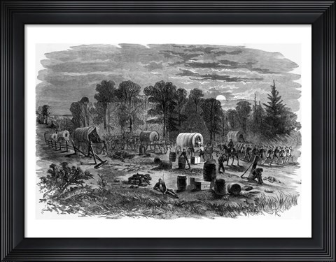 Framed Blenker&#39;s Brigade Covering the Retreat Near Centreville, July 1861 Print