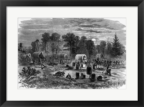 Framed Blenker&#39;s Brigade Covering the Retreat Near Centreville, July 1861 Print