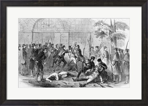 Framed Harper&#39;s Ferry Insurrection: Bringing the Prisoners Out of the Engine-House Print
