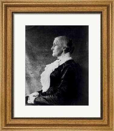 Framed Susan Brownell Anthony Print