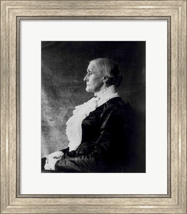 Framed Susan Brownell Anthony Print