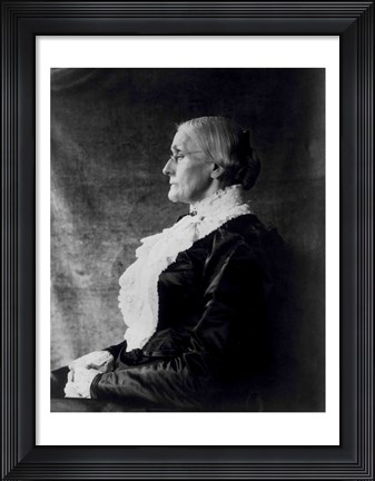 Framed Susan Brownell Anthony Print