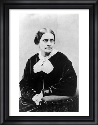 Framed Susan Brownell Anthony Print