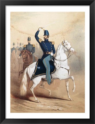 Framed Cover of a music song sheet for the Boston Light Dragoons Print