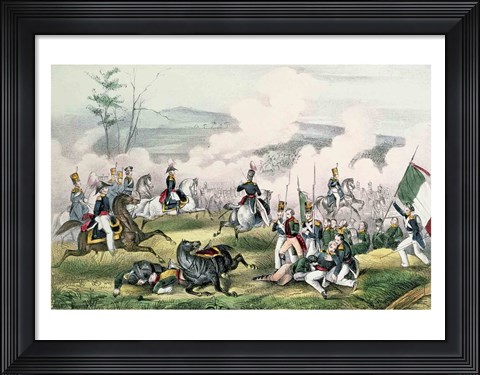 Framed Battle of Palo Alto, California, 8th May 1846 Print