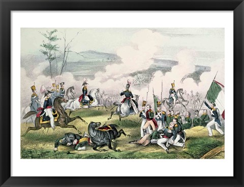 Framed Battle of Palo Alto, California, 8th May 1846 Print