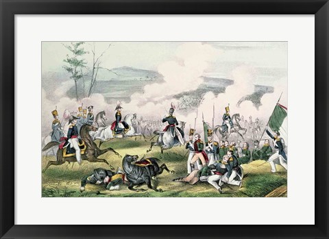 Framed Battle of Palo Alto, California, 8th May 1846 Print