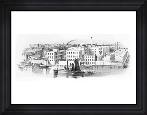 Framed American Bank Note Company, New York Print