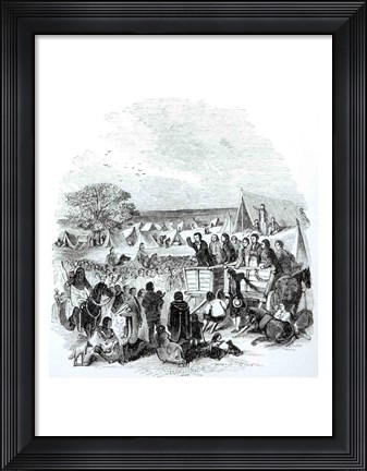 Framed Joseph Smith Preaching in the Wilderness Print