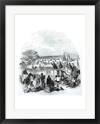 Framed Joseph Smith Preaching in the Wilderness Print