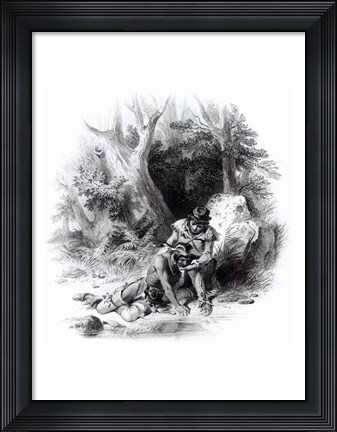 Framed Illustration from &#39;The Last of the Mohicans Print