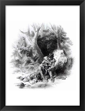 Framed Illustration from &#39;The Last of the Mohicans Print