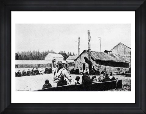 Framed Tribal Meeting Print