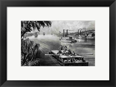 Framed Bound Down the River Print