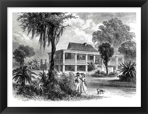 Framed Planter&#39;s House on the Mississippi Print