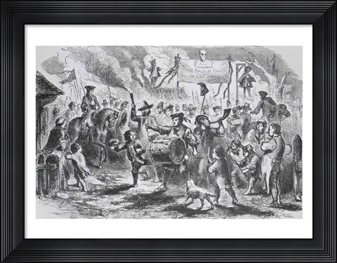 Framed Stamp Act Riots at Boston Print