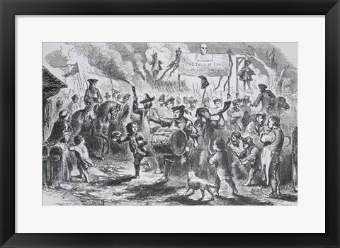 Framed Stamp Act Riots at Boston Print