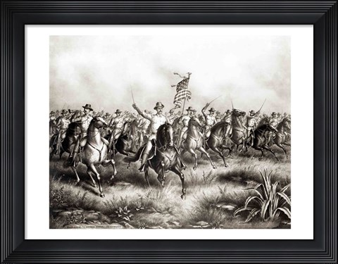 Framed Rough Riders: Colonel Theodore Roosevelt Print