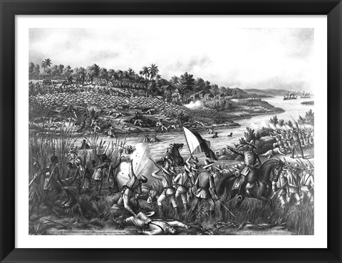Framed Battle of Paceo Print