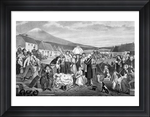 Framed Eviction: A Scene from Life in Ireland Print