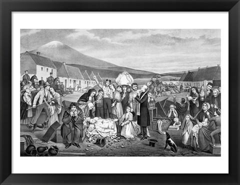 Framed Eviction: A Scene from Life in Ireland Print