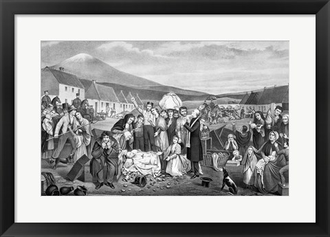 Framed Eviction: A Scene from Life in Ireland Print