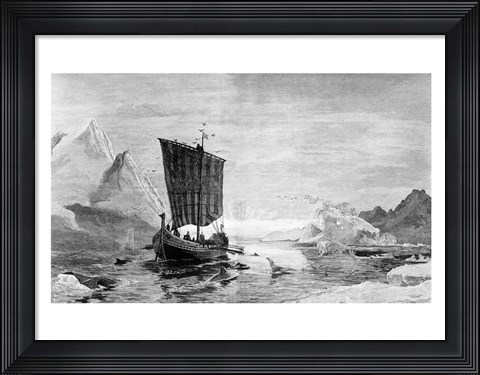 Framed Discovery of Greenland Print