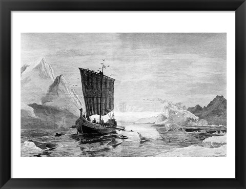 Framed Discovery of Greenland Print