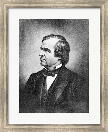 Framed Portrait of Andrew Johnson Print