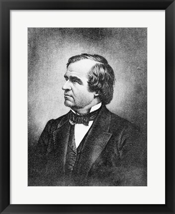 Framed Portrait of Andrew Johnson Print