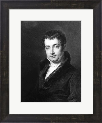 Framed Washington Irving Portrait Print