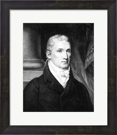 Framed James Monroe Print