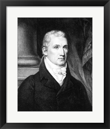 Framed James Monroe Print