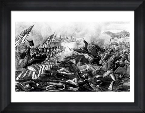 Framed Battle of Churubusco Print