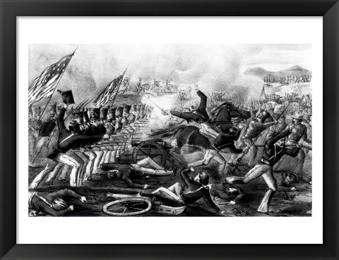 Framed Battle of Churubusco Print
