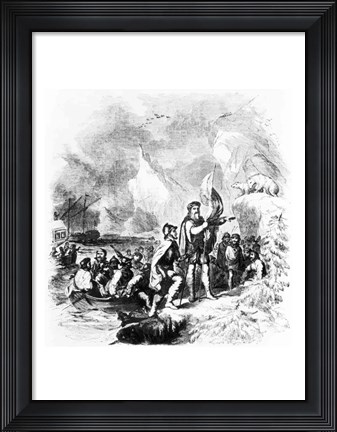 Framed Discovery of America by John and Sebastian Cabot, 1497 Print