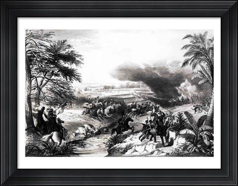 Framed Battle of Palo Alto Print