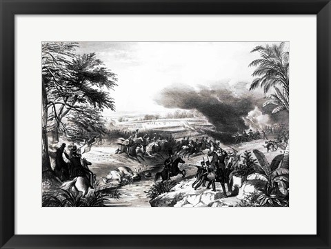 Framed Battle of Palo Alto Print