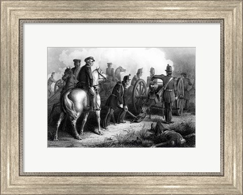 Framed General Taylor at Buena Vista Print