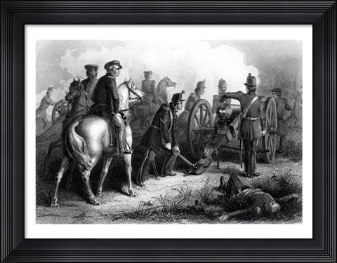 Framed General Taylor at Buena Vista Print