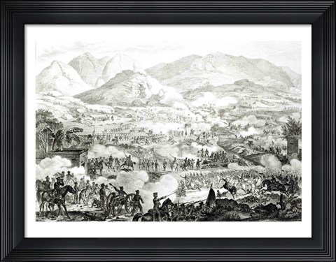 Framed Ever Memorable Battle of Buena Vista Print