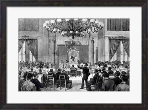Framed Colored National Convention in Session Print