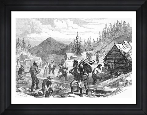 Framed Gregory Gold Diggings Print