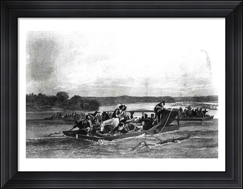 Framed Discovery of the Mississippi Print