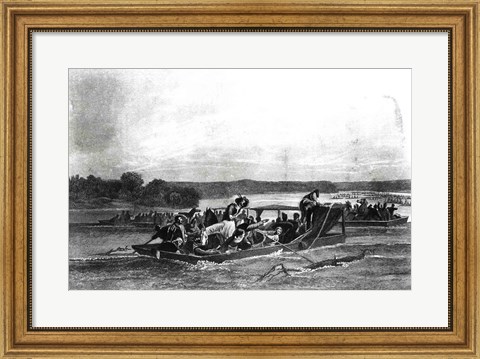 Framed Discovery of the Mississippi Print