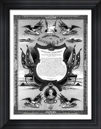 Framed Farewell Address of General Robert E. Lee Print