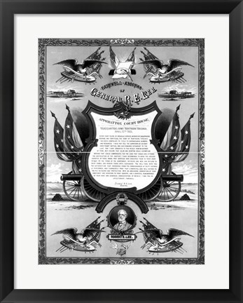 Framed Farewell Address of General Robert E. Lee Print