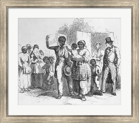 Framed Slave Father Sold Away from his Family Print