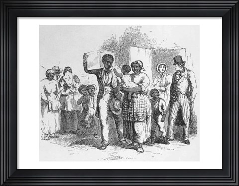 Framed Slave Father Sold Away from his Family Print